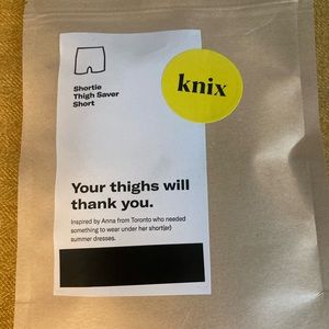 Knix Shortie Thigh Saver in black XL BNWT